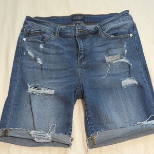 Judy Blue Distressed Denim Jean Shorts